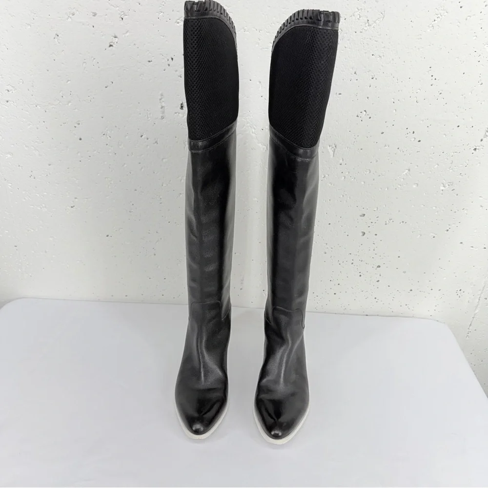 Alexander Wang Women’s size 40 Lovanni Black Leather Over The Knee Boots